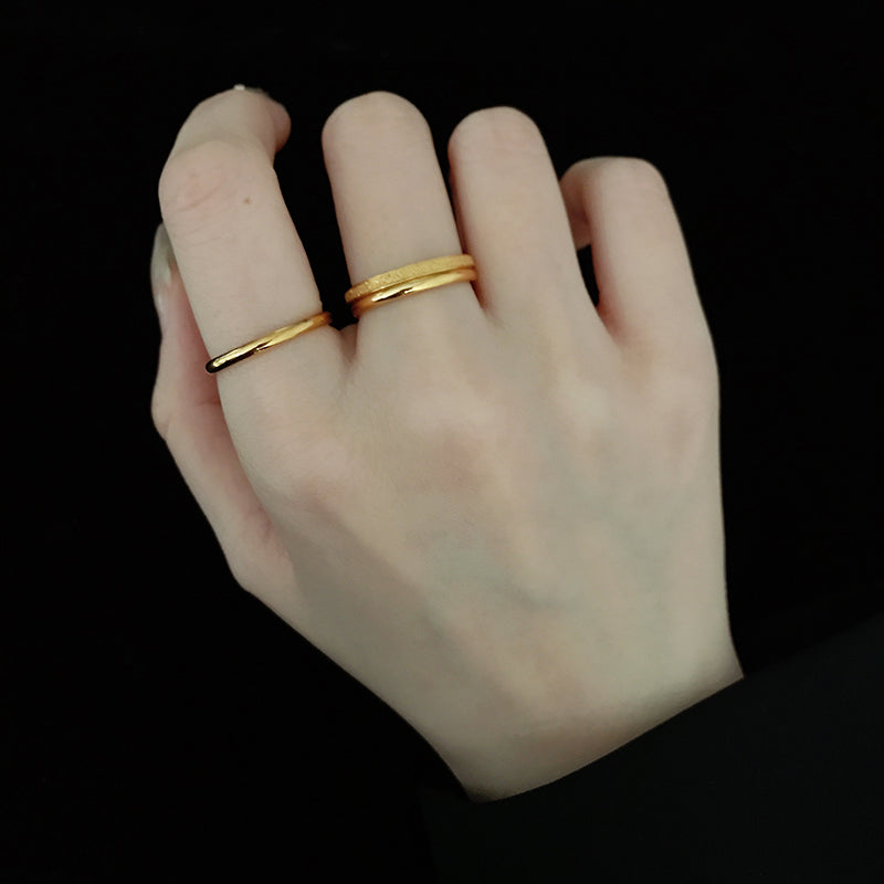 Index Finger Ring Female Titanium Steel