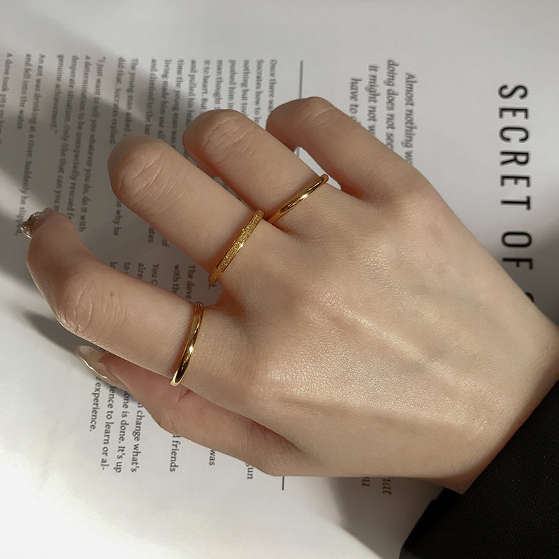 Index Finger Ring Female Titanium Steel