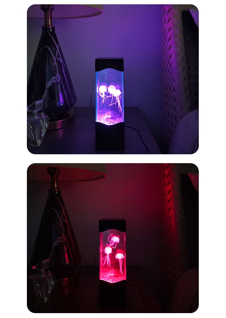 Led Colorful Mute Simulation Jellyfish Lamp Modern Home Gift Smart Table Lamp Small Night Lamp