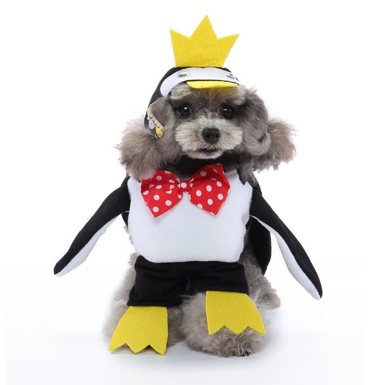 Pet Supplies Cartoon Upright Puppy Clothes