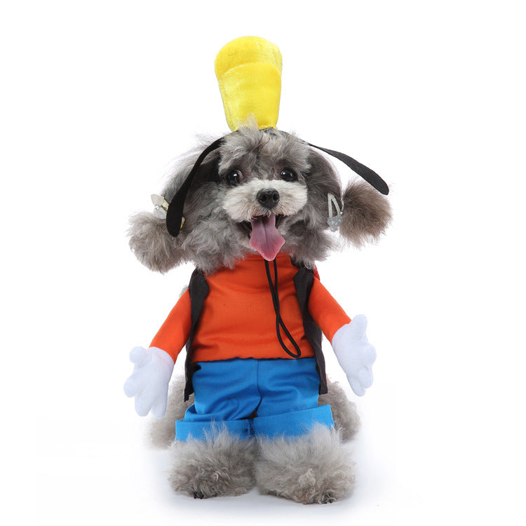 Pet Supplies Cartoon Upright Puppy Clothes